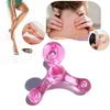 1 Stück Manuelles Mini-Massagegerät, 4-Kugel-Körpermassagegerät, Kleines Dreieck-Halswirbelmassagegerät für Halswirbelsäule, unteren Rücken, Beine