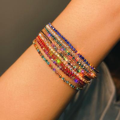 1 Braccialetto da Donna Fatto a Mano Vintage Etnico Perline Colorate Braccialetto Elastico Gioiello Regalo