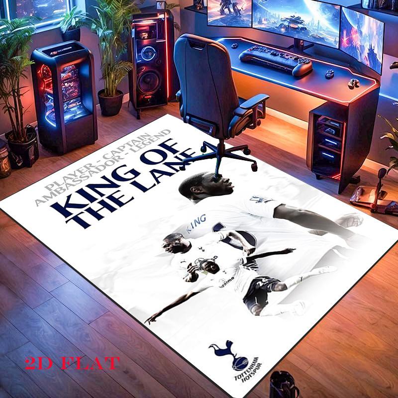 Tottenham team Carpet Rug for Living Room Bedroom Home Sofa Decoration,Kids play Nonslip Floor Mat