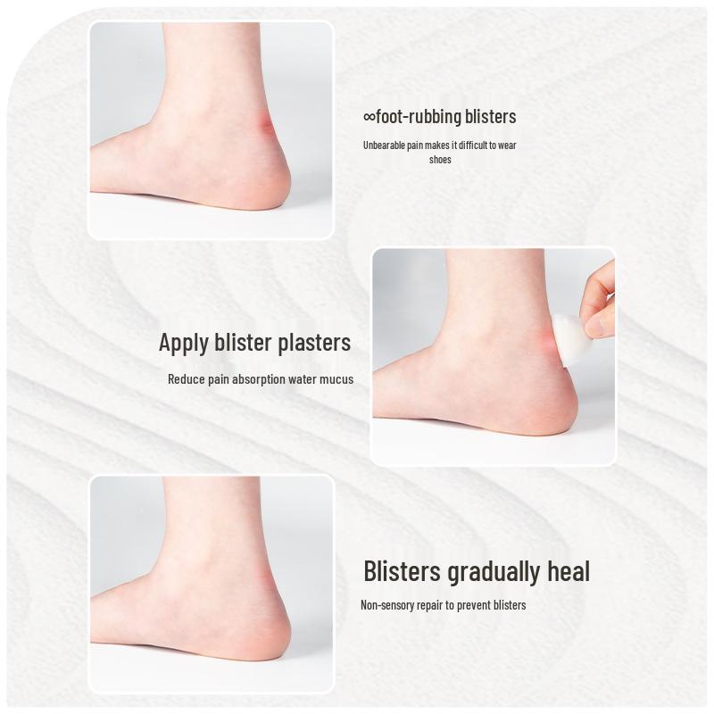 Bionischer Gel-Anti-Reibungs-Fersen- und Zehenpflaster - Ultra-dünner, unsichtbarer Blasenpflaster
