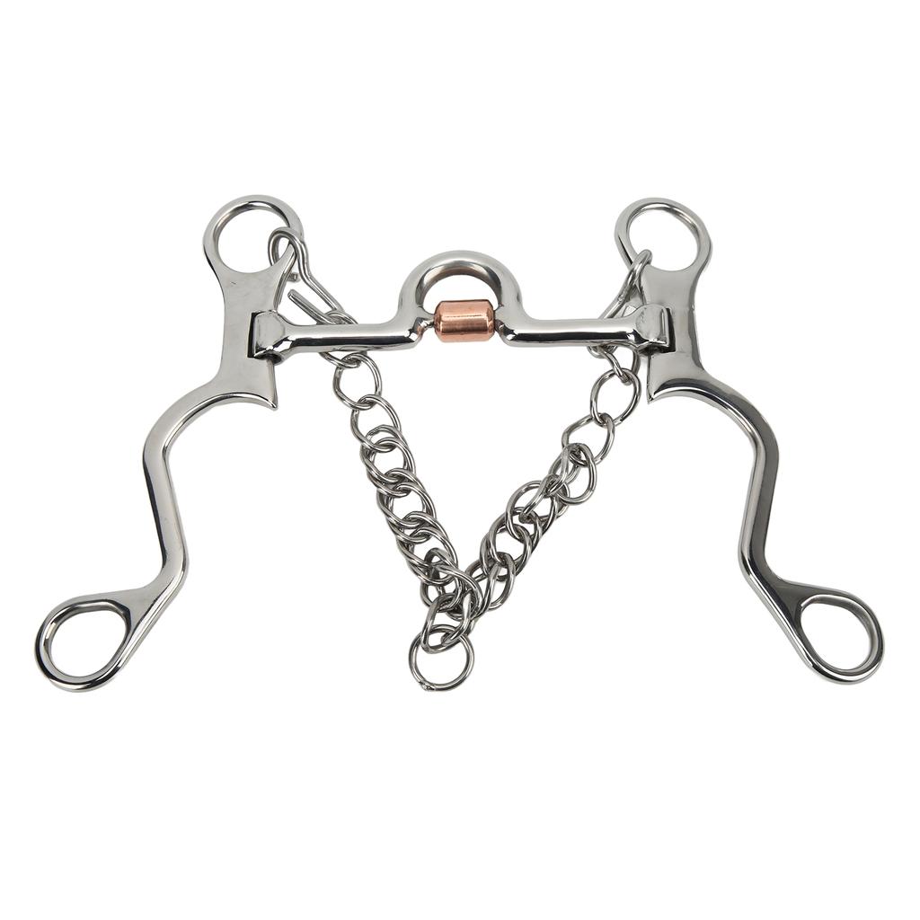 Pelham Bit Strong Fine Workmanship Stainless Steel Horse Bit for Horse Riding Equestrian Performance130MM
