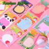 50Pcs Wholesale Cute Animal Shape Convenient Message Sticker Student Stationery, Sticker Can Tear Office Supplies