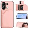 For Xiaomi Redmi Note 13 4G Case Card Holder Kickstand Skin-Touch Phone Cover with Wrist Strap