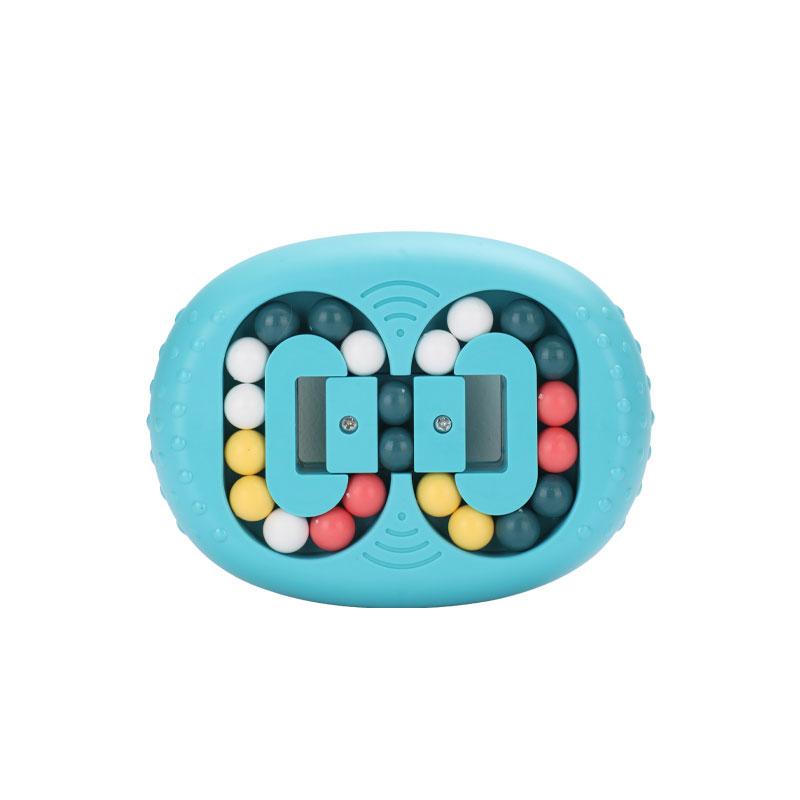 New Product Spinner Rotating Cube Diy Magic Bean Puzzle Toy синий