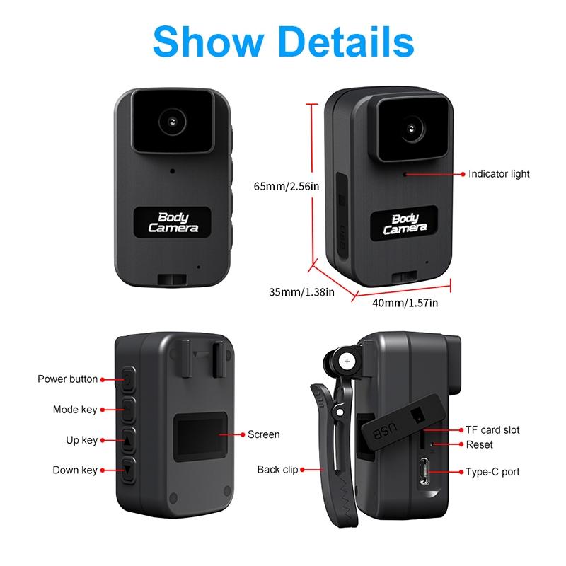 1080P Pocket Vlog Camera and Small Body Camera Waterproof Video Camera Camcorder for Cycling Recorder Travel Camera