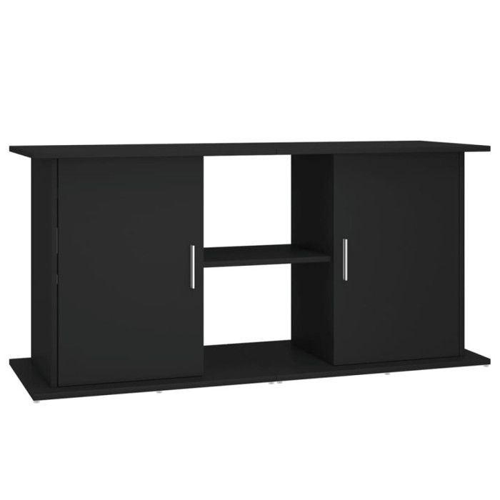 VidaXL Aquarium Stand Black 121x41x58 Cm Engineered Wood 833616