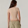 Women's Top Slim Fitting T-Shirt V-Neck Top With Bottom Short Sleeved Sexy Solor Top T-shirt