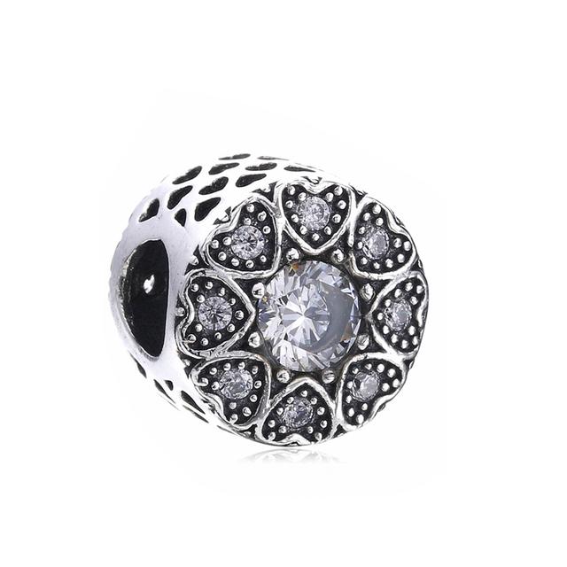 2pcs Colorful Crystal Charm Beads Fit Original Brand Charms Bracelets Necklaces Silver Color Women 'S Bracelet Diy Jewelry Making