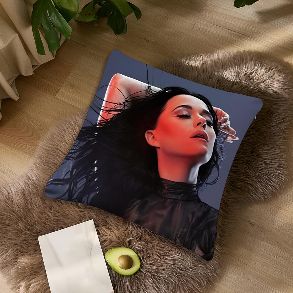 K-Katy Singer P-Perry 143 Kissenbezug Wohnzimmer Akzent Sofa Rückenstütze Quadratisch Lounge Entspannender Nickerchen Begleiter Kissenbezug