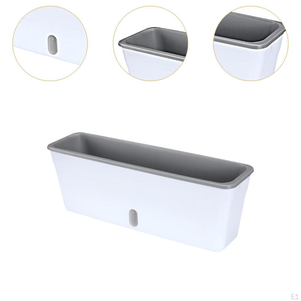Rectangle Self Watering Planter,Garden Window Sill Planter Sturdy Flower Pot for Home Balcony Indoor