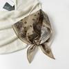 Leopard Print Silk Scarf Cotton Silk Scarf Triangle Scarf With Shirt Tie Neck Scarf High-End Shawl Triangle Scarf Belt Women