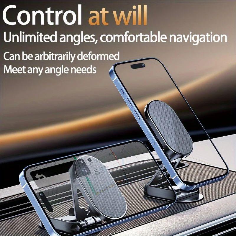 360° Rotation Magnetic Car Phone Holder Stand Adjustable MINI GPS Mount in Car Dashboard For iPhone 16 15 Samsung Xiaomi Bracket