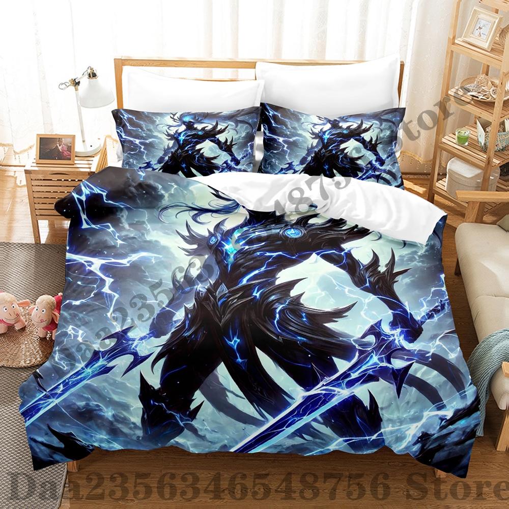Game The Unforgotten Yone Bedding Set Single Twin Full Queen King Size Bed Set Adult Kid Bedroom Duvetcover Sets Bed Sheet Set