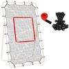 Multifunctional Volleyball Rebounder Net Easy Assembly Design Sports Training Net Quick Setups Polyester Texture