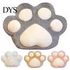 Bed Pillow Throw with Hole High Resilience Cartoon Animal Winter Indoor Cute Cats Paw Warm Hands for Daily Use Plush