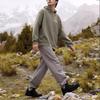 Li Ning Pullover Fleece Lined Sweatshirt Unisex Murky Olive Green AWDTB15-3