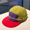5 Panel Nylon Baseball Cap For Men Women, Color Block Design, Perfect For Outdoor Running, Cycling, Casual Daily Wear