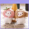 Cute Cat Plush Doll Keychain Super Soft Stuffed Animal Toy With Taiyaki Head For Bag Charm
