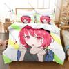 Cool Popular Kpop Oshi No Ko Bedding Set 3 Piece Duvet Cover Set Home Textile For Fans Gift All Season Pillowcase Bedroom Decor