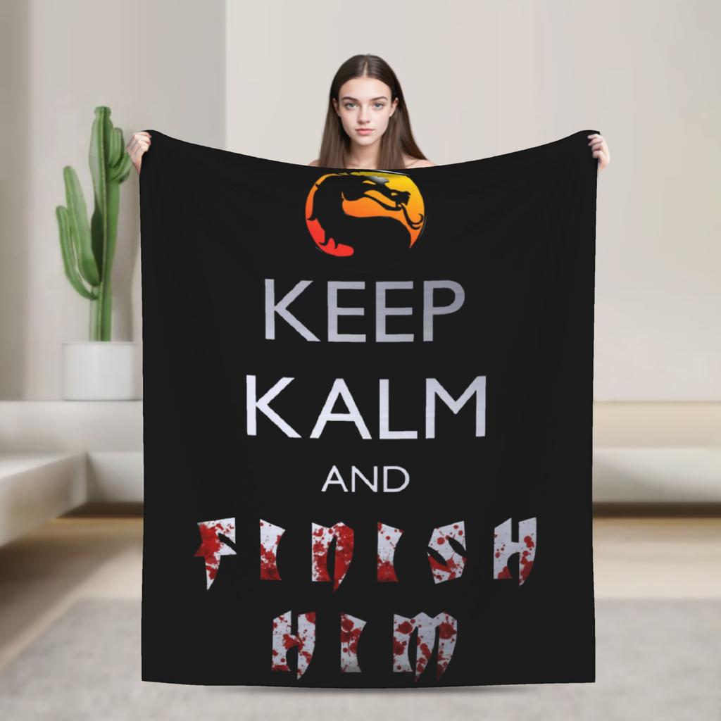 Mortal Kombat X Scorpion VS Sub Zero MKX Liu Kang Game Blankets Fleece Funny Throw Blanket for Home Spring/Autumn