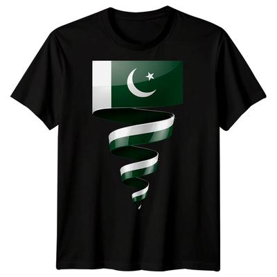 Pakistan Flag Travel Mens 100% Cotton T-shirt Mens Tees Top National Identity