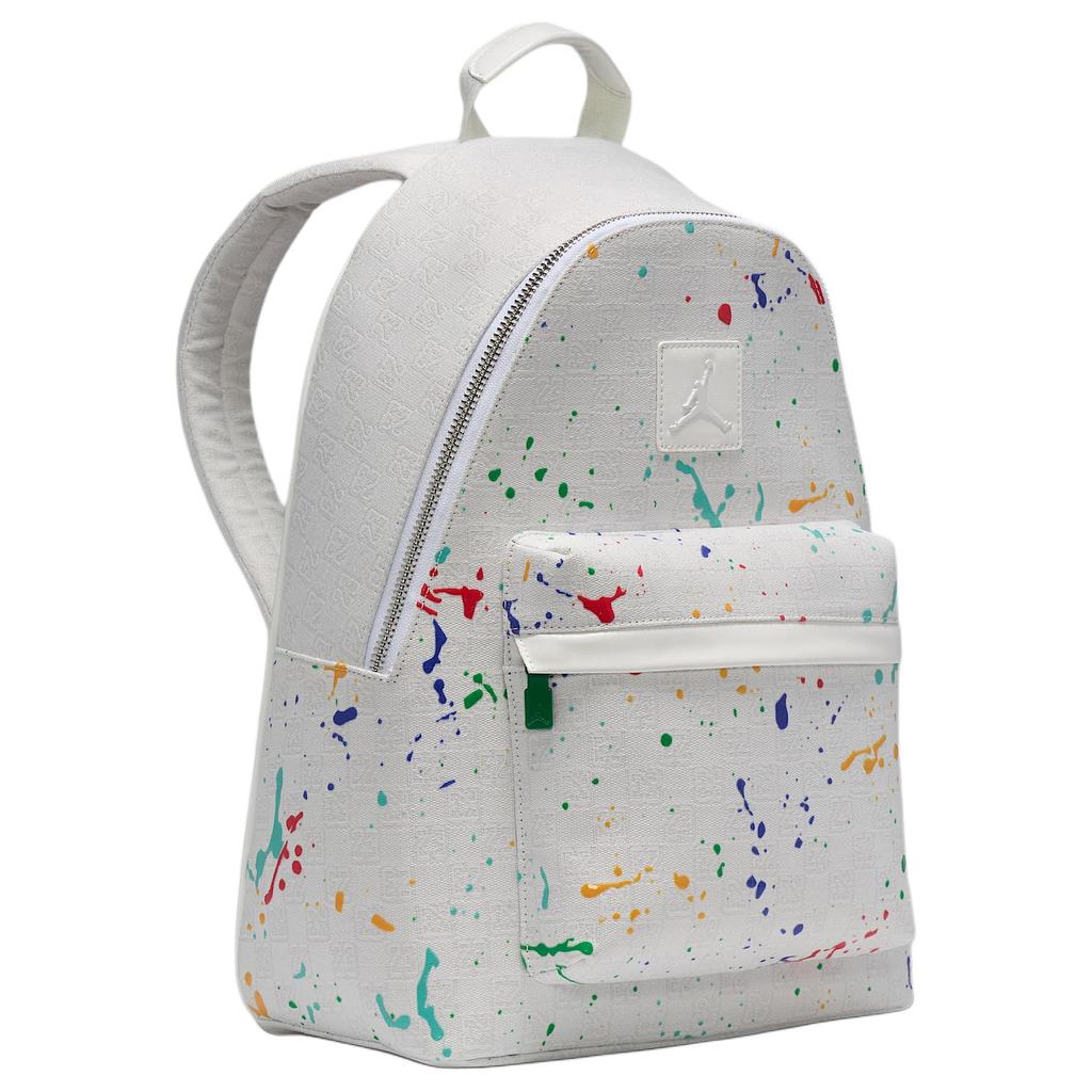 New Jordan Monogram Polyester Backpack Unisex White FJ6784-133