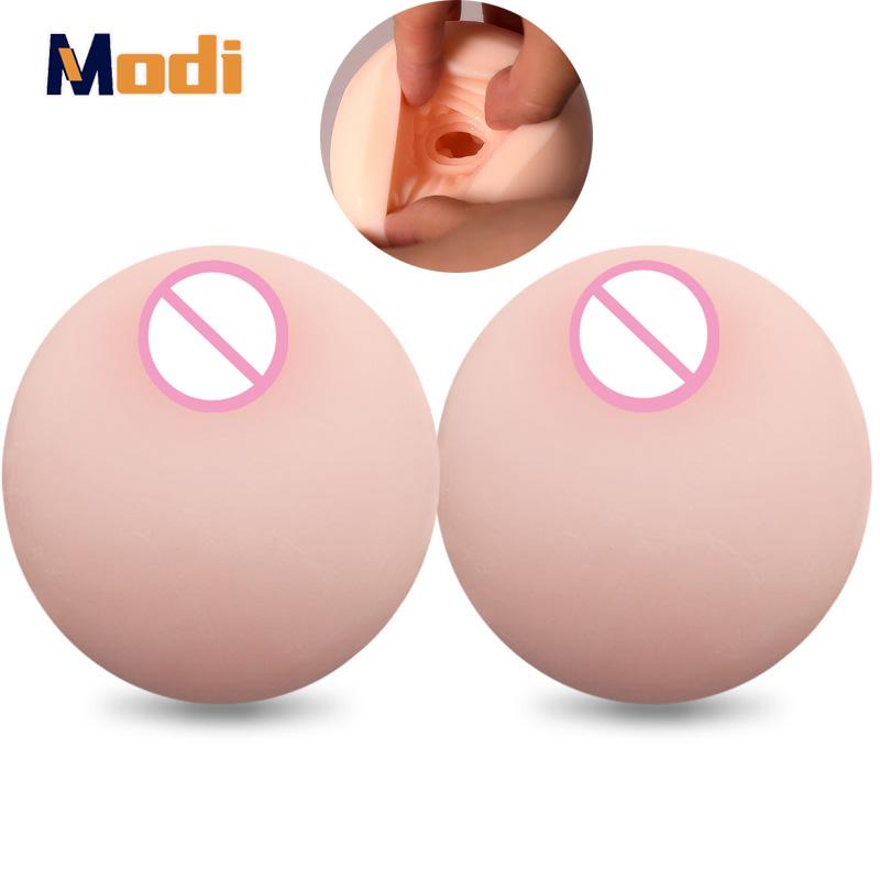 MoDi Měkká umělá prsa Pánská masturbace Sexuální hračky Realistická měkká hrudní vagína pro dospělého muže Sexy prsa Produkty pro dospělé 18+