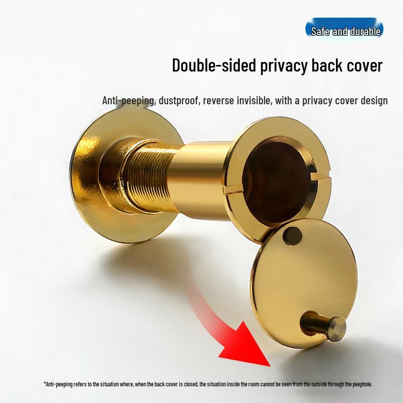 Zinc Alloy Anti-theft Peephole with Anti-pry and Anti-disassemble Features for Main Doors (14/16mm Diameter).