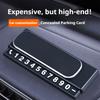 Retractable Temporary Parking Card Hidden Car Phone Number