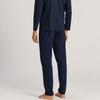 Hanro Night Selection Long Sleeve Pajama Set 75109 Deep Navy 