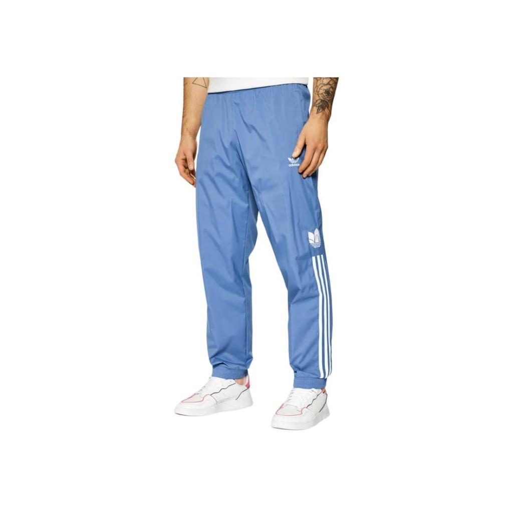 adidas Originals Gestreifte Lässige Sporthose mit Bündchen Herren Unterteile Blau GN3534