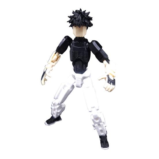 3D Printed Anime Action Figure, Movable Joints Cartoon Character Model, Posable Figure Collectible Toy Decoration Ornament, Gift for Anime Lovers E