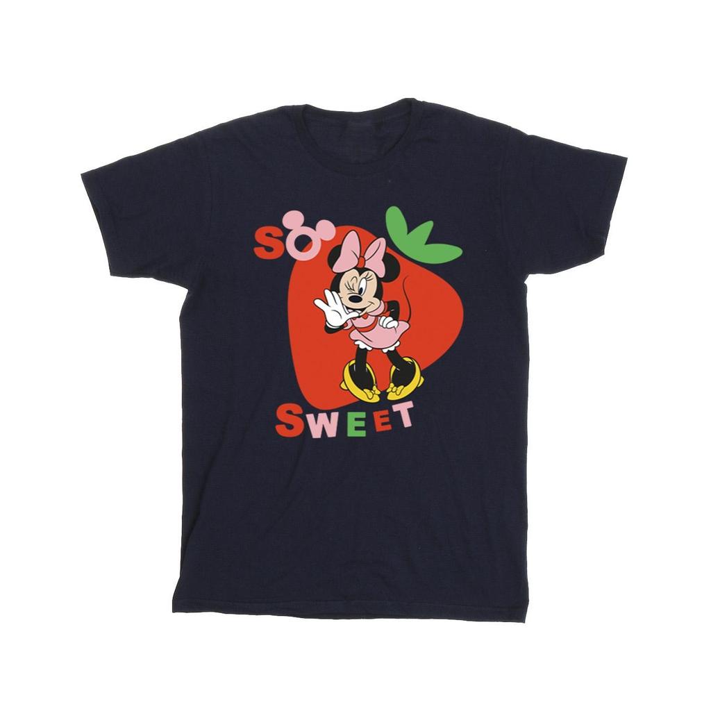 Disney Mens Minnie Mouse So Sweet Strawberry T-Shirt