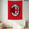 Ac Milan Crest Emblem Threepiece Set 1 Duvet Cover 2 Pillowcase Without Core Soft And Comfortable Christmas Birthday Gift