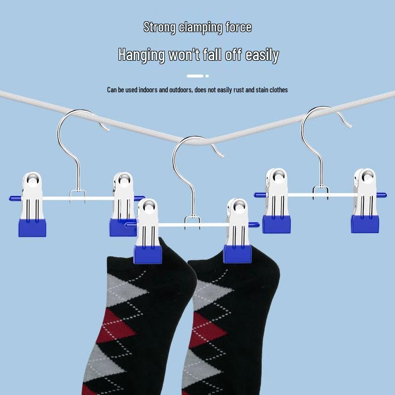Non-Slip Mini Pants Clips for Baby Skirts - Stainless Steel, Multi-Functional, Non-Marking Design for Hanger Use