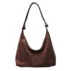 Borse a tracolla casual con cerniera in nylon PU con filo da cucito, nuove, versatili, di alta qualità, per la semplicità dei giovani