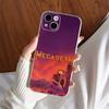 M-Megadeth Logo For IPhone 11 12 13 14 15 16 17 Pro Max Plus 13 Mini Silicone Soft Transparent Back