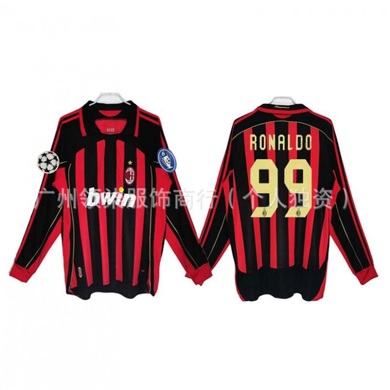 AC Milan Retro Jersey 0607 Season Kaka Maldini Ronaldinho Pirlo Collectibles Football