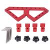 Adjustable Right Angle Positioning Clamp W Type Aluminum Alloy Woodworking Auxiliary Fixture