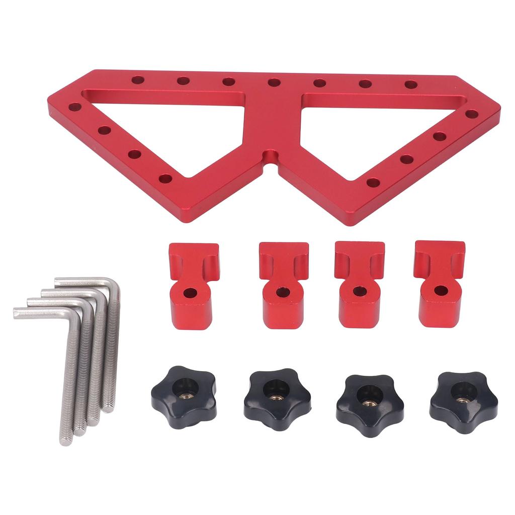 Adjustable Right Angle Positioning Clamp W Type Aluminum Alloy Woodworking Auxiliary Fixture