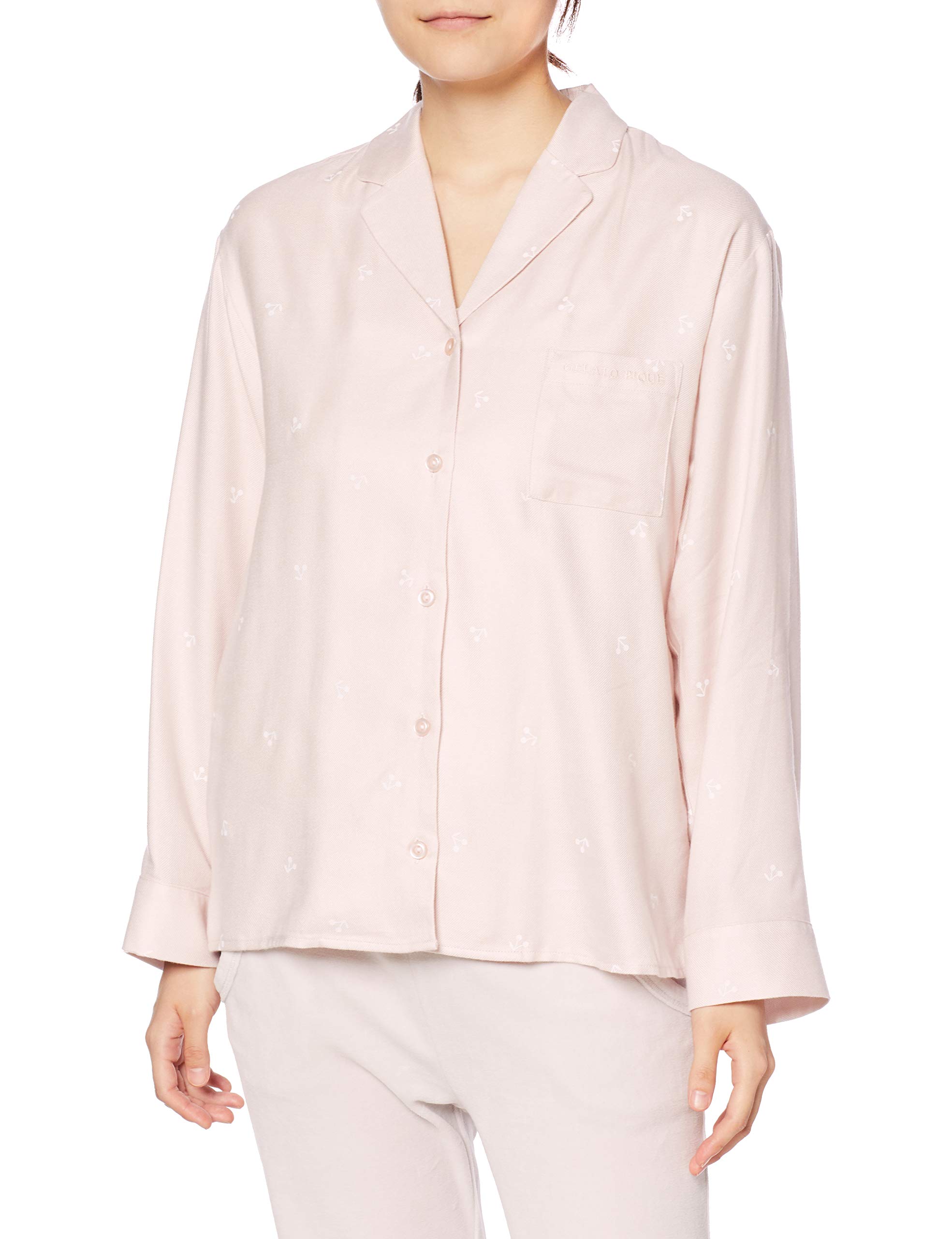 

Gelato Pique Cherry Print Shirt PWFT204228 Size F Women s Pink, (Free Size) розовый