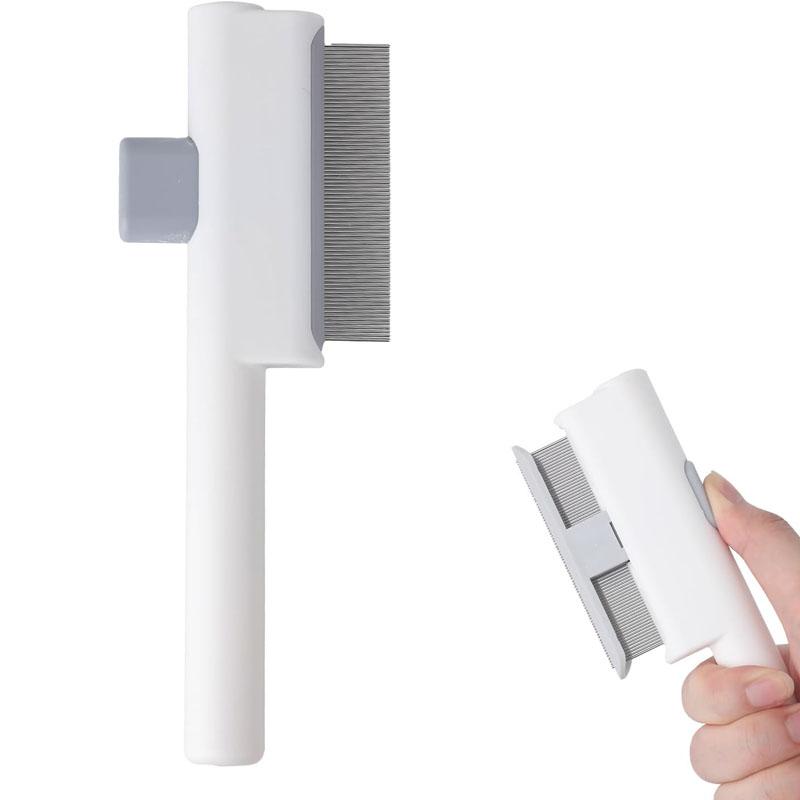 Grzebień do usuwania sierści zwierząt, Szczotka dla kota z przyciskiem zwalniającym, Samooczyszczająca się szczotka do pielęgnacji zwierząt