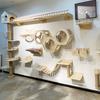 Cat Furniture Scratcher Hammock Hiding House Bridge Cat Climbing Shelves Cats Gym Playground Claw Grinding Toy