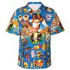 Camicia Hawaiana Vintage da Uomo con Gelato, Abbigliamento da Spiaggia, Vacanze Estive, Retrò, Menu, Poster, Camicie a Bottoni