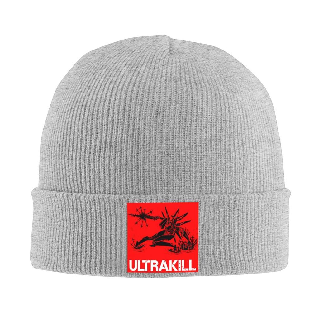 Accessoires de jeu vidéo Ultrakill Bonnet chaud en tricot Bonnet d'hiver Bonnets Skullies Bonnets Hip Hop pour unisexe