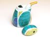 Soy sauce dispenser, stylish and cute, compact, made in Japan, ceramic/porcelain, Arita ware, kingfisher design, 80ml