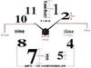 Yiteng 3D Radio Wave Luminous DIY Handmade Clock Wall Clock Wall Sticker with Arabic Numerals and English Letters Simple Stylish Free Placement