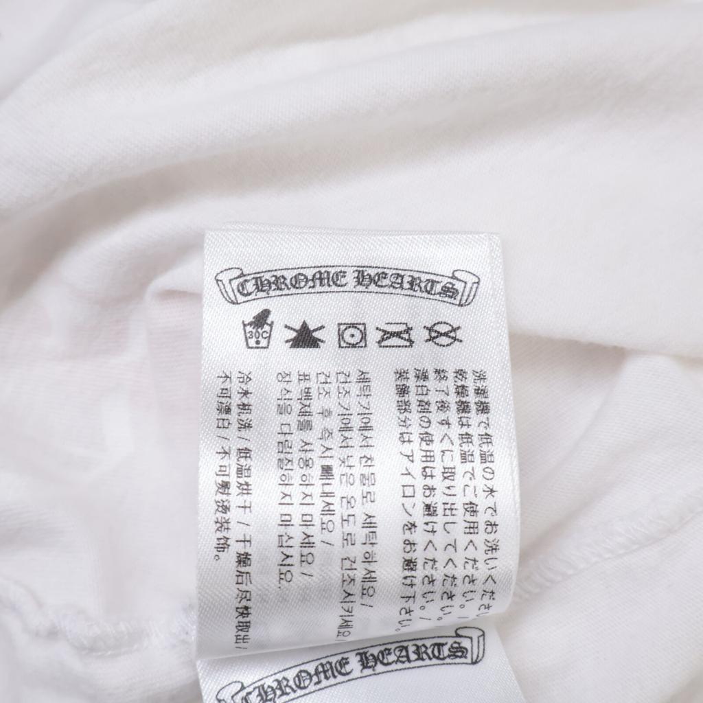 CHROME HEARTS Camiseta de Manga Comprida Exclusiva de Los Angeles com Estampa Vine Tager tops XXL brancaUsada