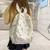 Cute Tulip And Floral Pattern Student Leisure Backpack For School And Daily Use