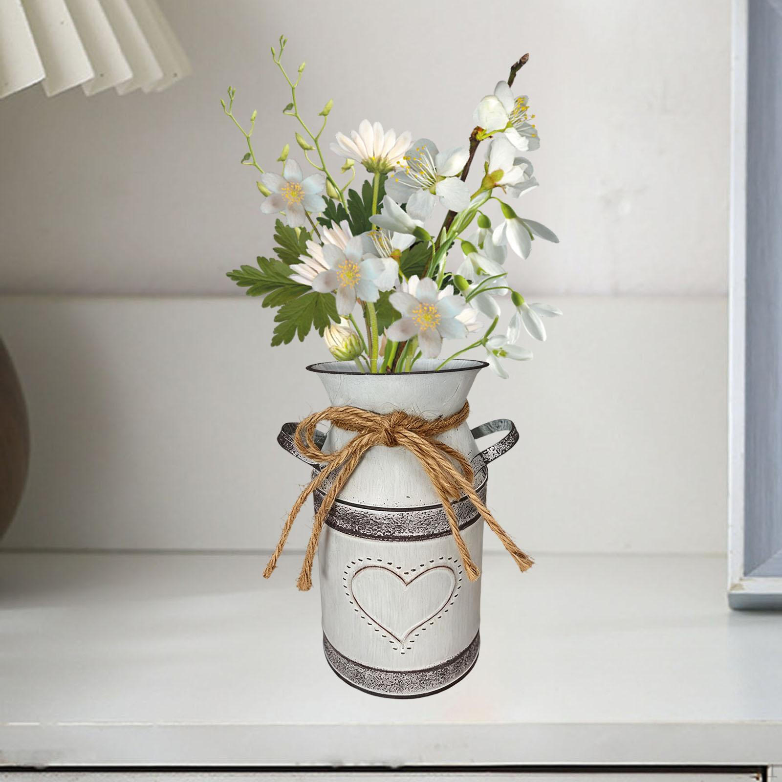 

Metal Bucket/milk Can/vase in Country for Office And House белый